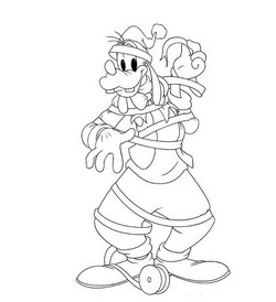 coloriage dingo enroulÃ©